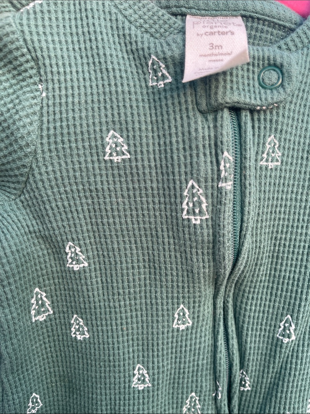 🌈 Little Planet Carter’s Organic Cotton Thermal Sleeper Christmas Holiday 3M - Picture 7 of 7